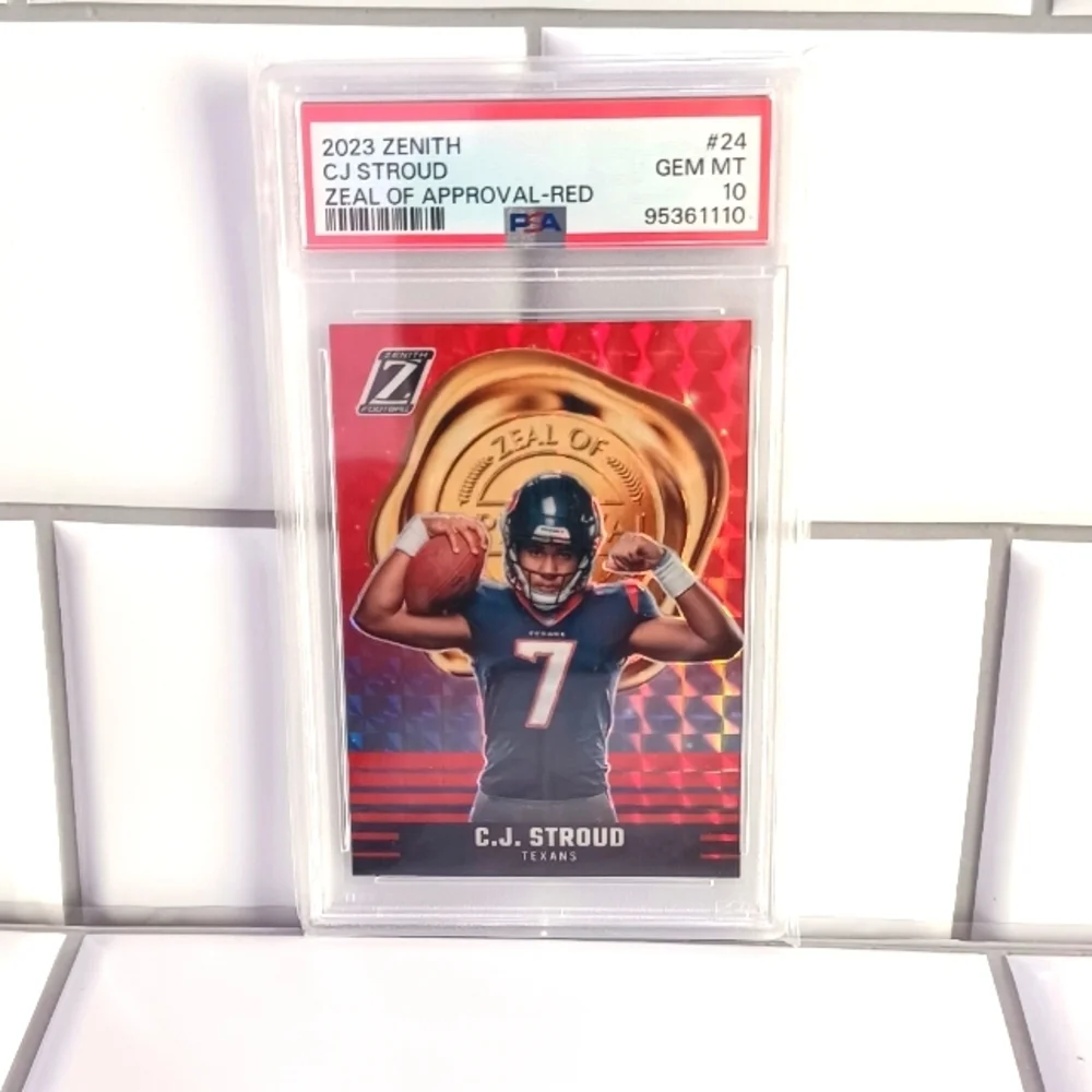 2023 ZENITH CJ STROUD ZEAL OF APPROVAL-RED #24 PSA 10